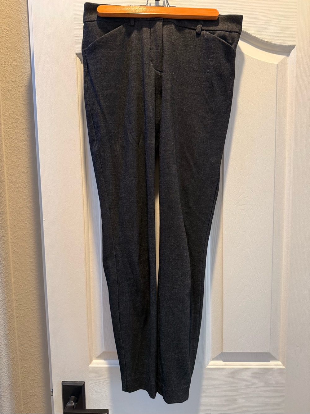 Express Women's Charcoal Gray Skinny Mid Rise Dress Pants